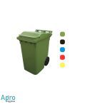 Bac roulant de collecte 100% recyclable 360 L corps gris