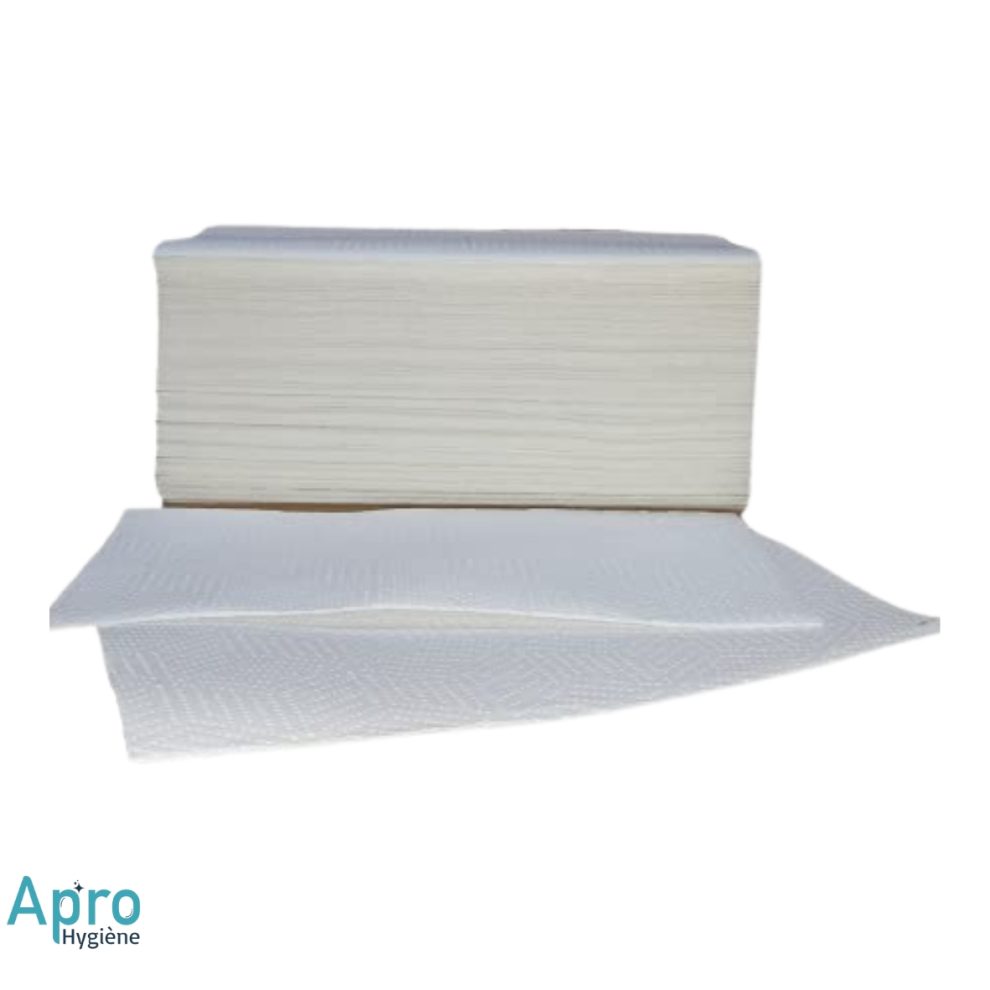 Essuie-Mains En Papier ARNOMED - 8000 Serviettes 2 Épaisseurs 25x23cm - Blanc - Pour Distributeur