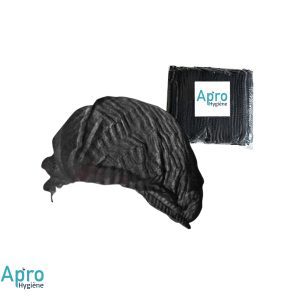 Charlottes jetables noires en polypropylène