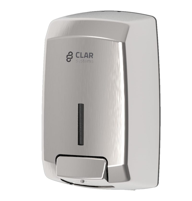 Clar Distributeur de savon liquide 1,1 L en inox satiné – Clar Innex J4110SA ...