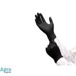 Gants en latex noirs jetables