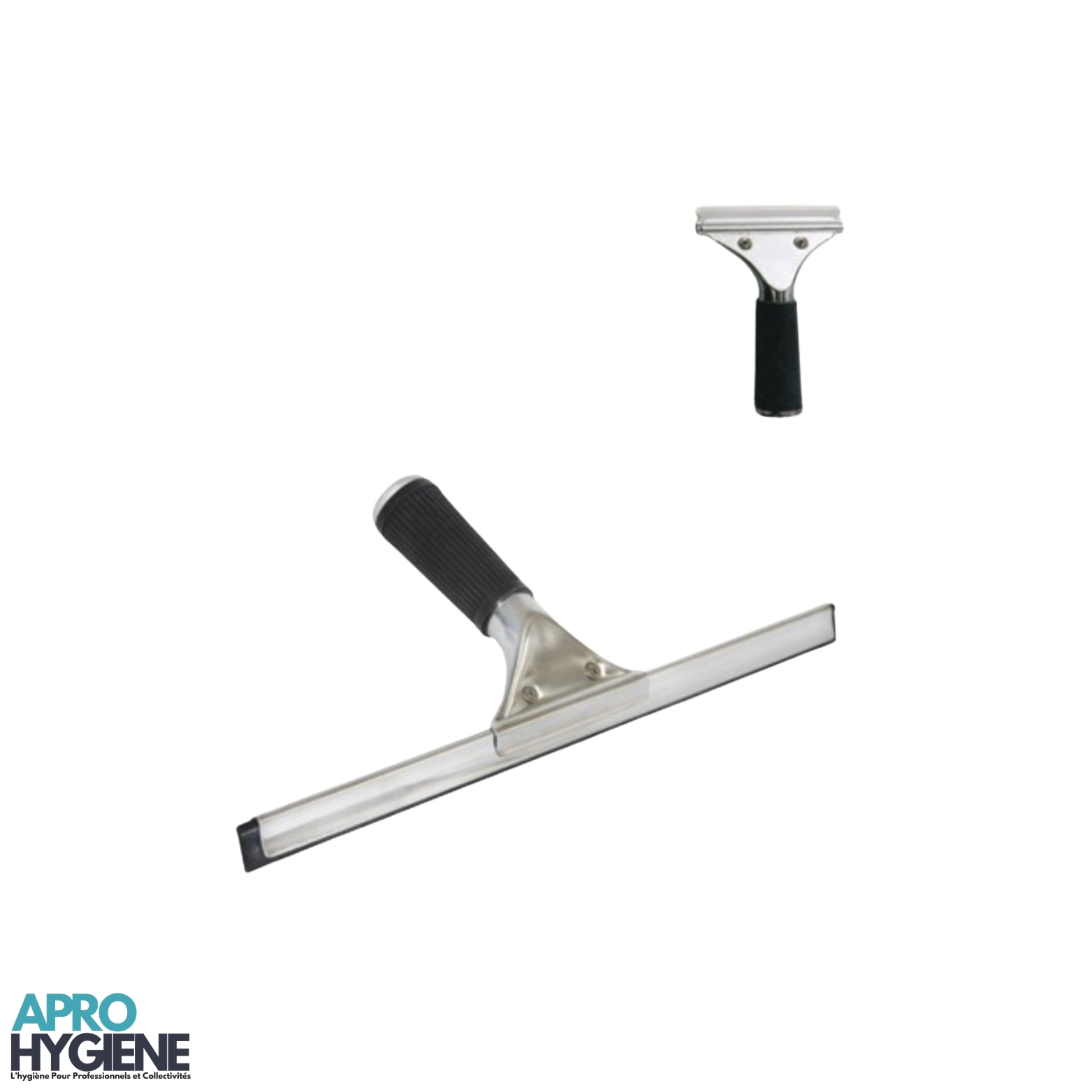 raclette à vitres professionnelle en acier inoxydable 35 cm