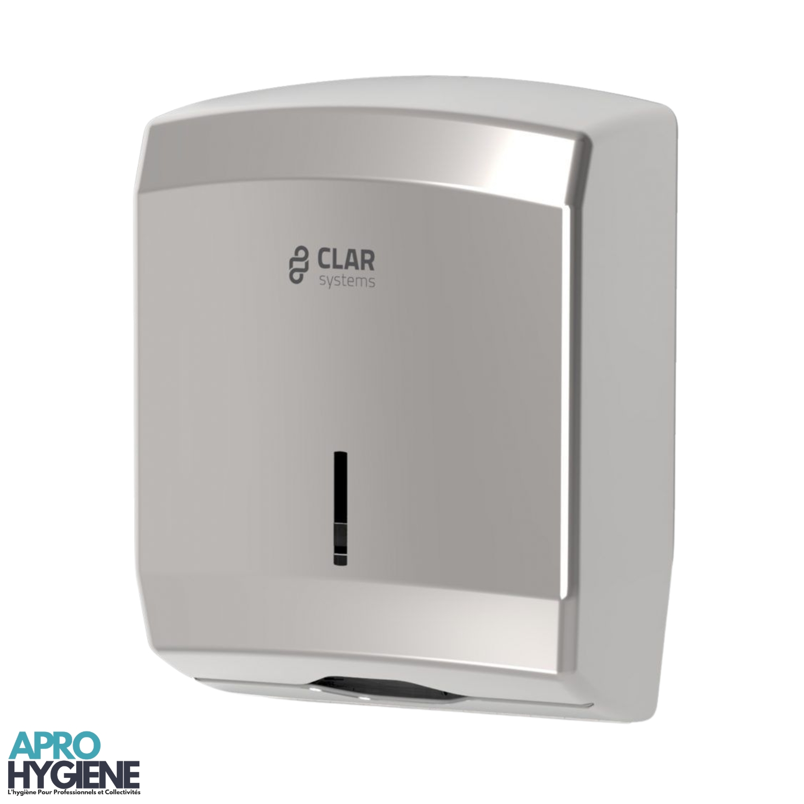 distributeur papier essuie-main zig zag inox clar