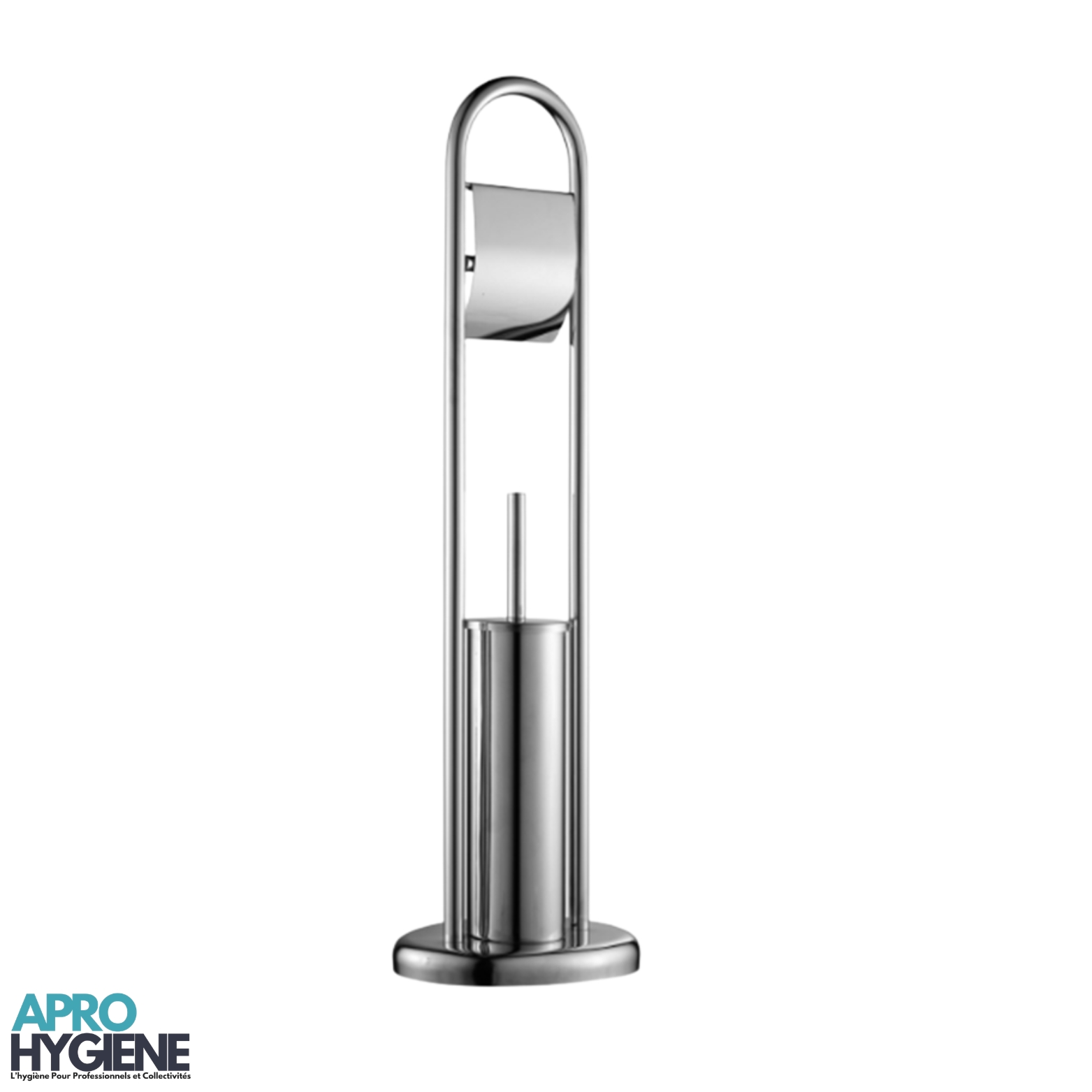 KIT porte-papier brosse toilette  EN INOX