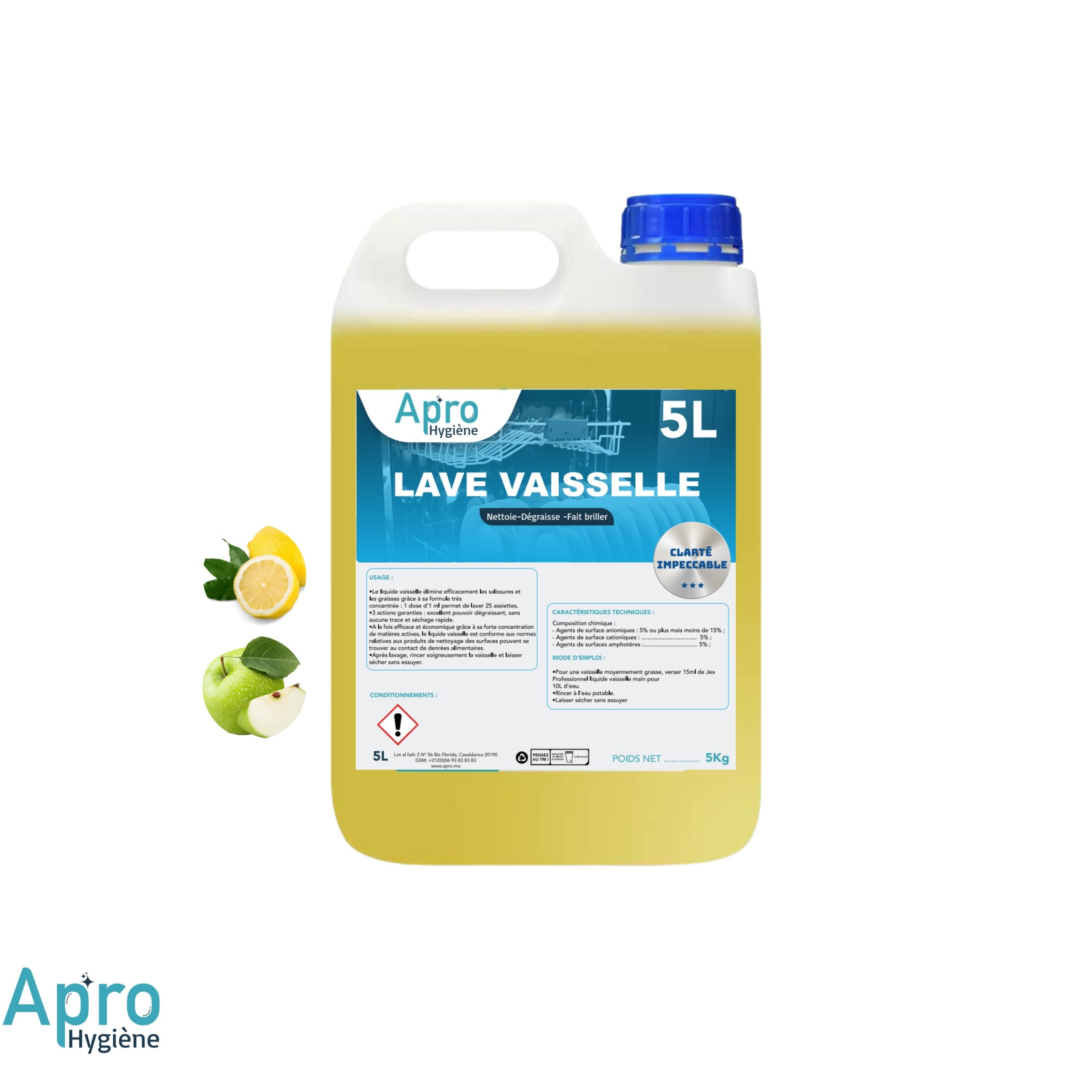 liquide vaisselle manuel apro 5L