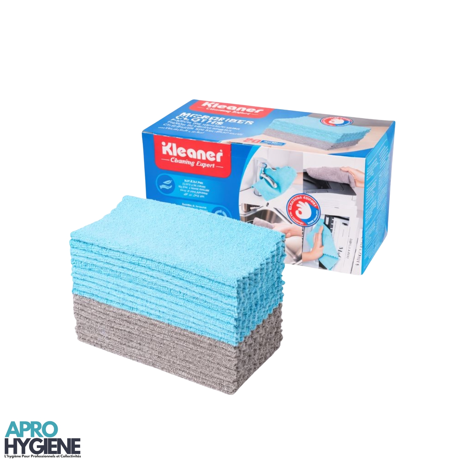Chiffons en microfibre, boîte de 20