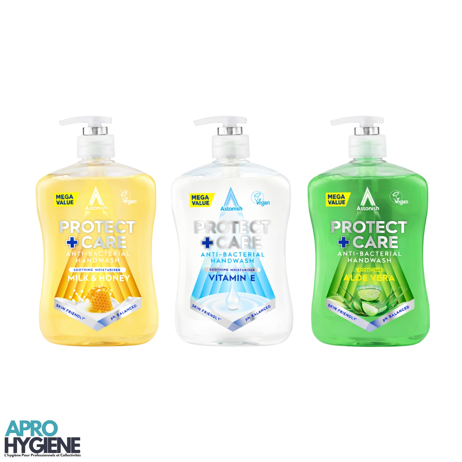 Savon mains antibactérien Astonish 600ml