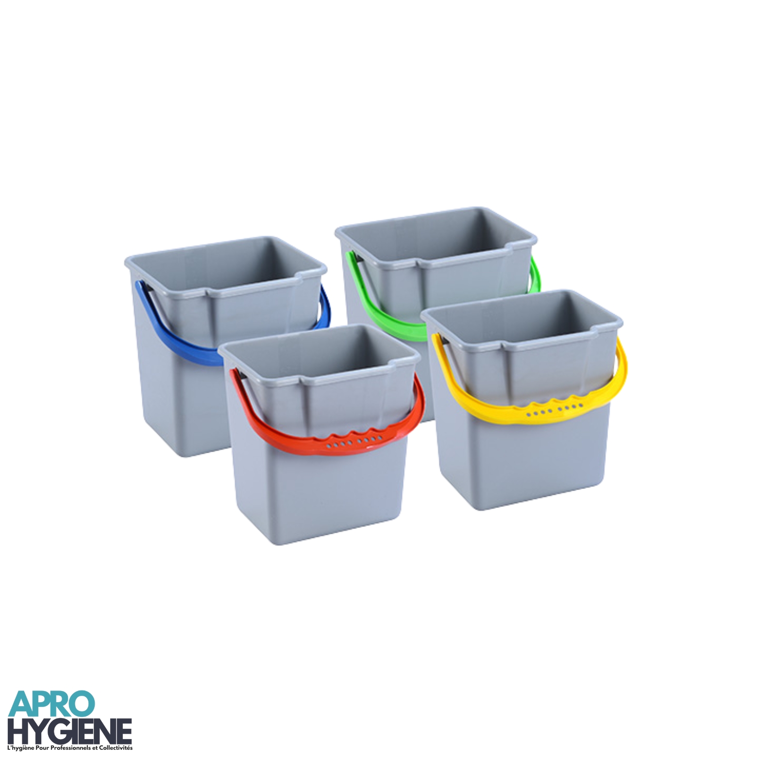 Seau Carré en Plastique 6L GRIS Extra