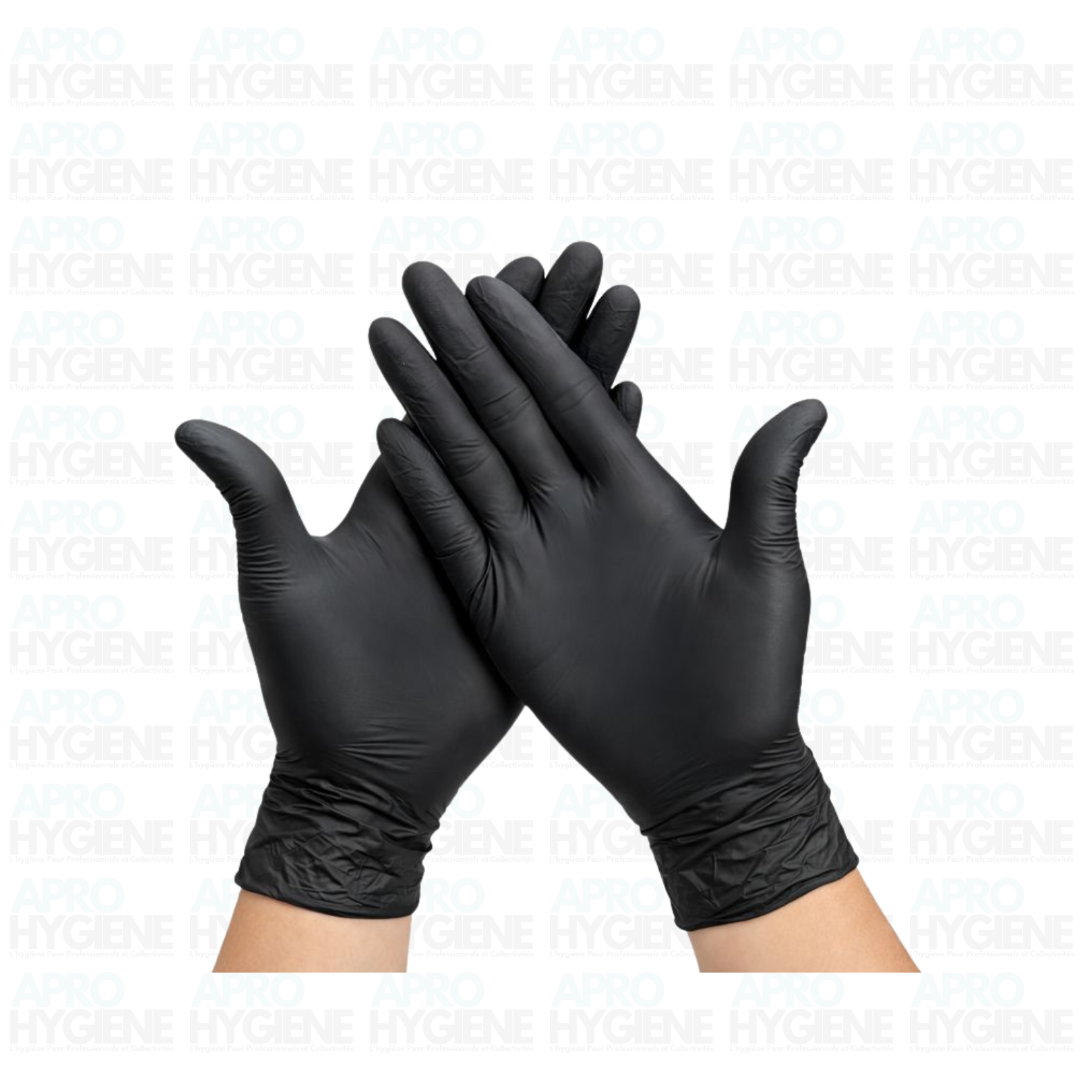 gants vinyl jetables noir