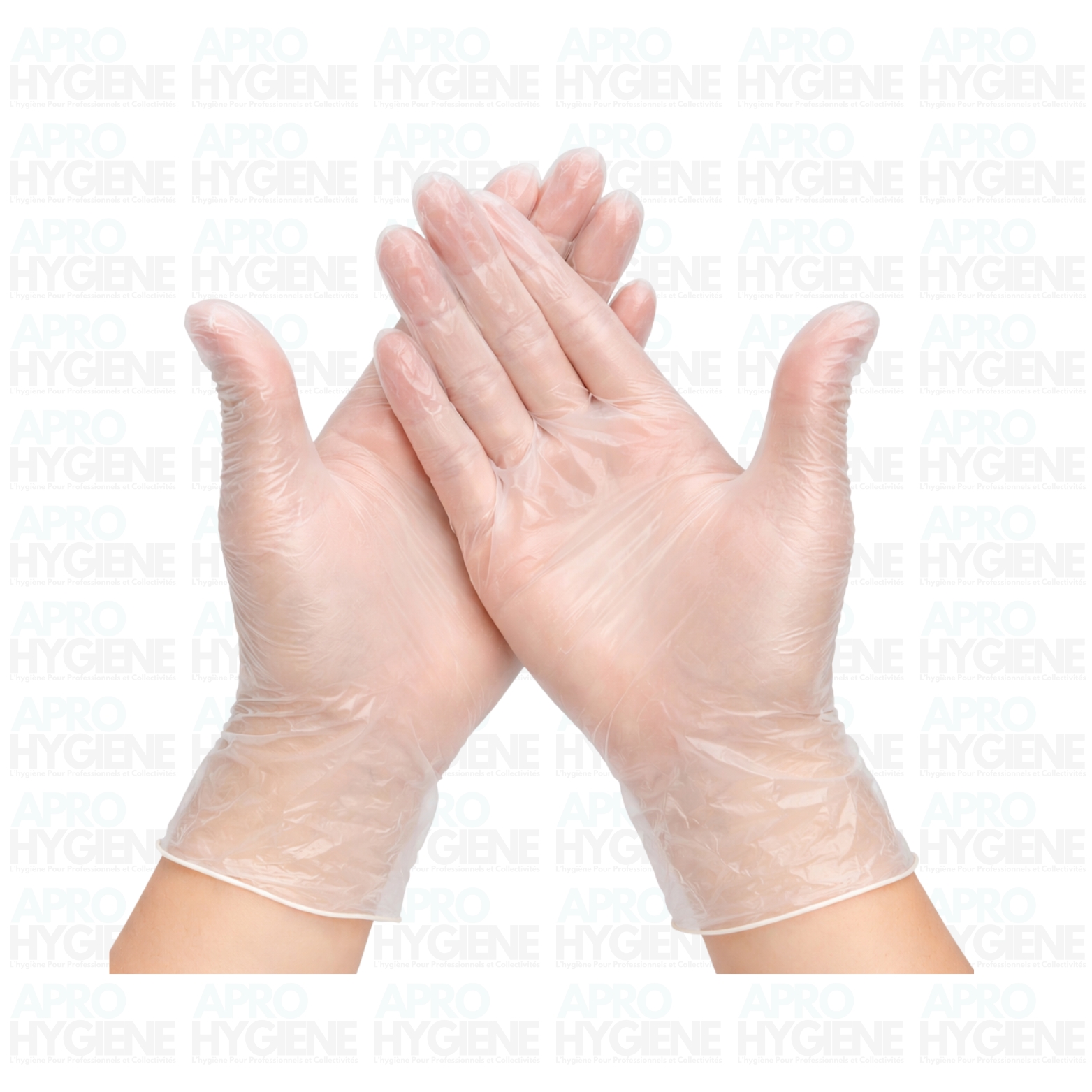 gants vinyl transparents jetables