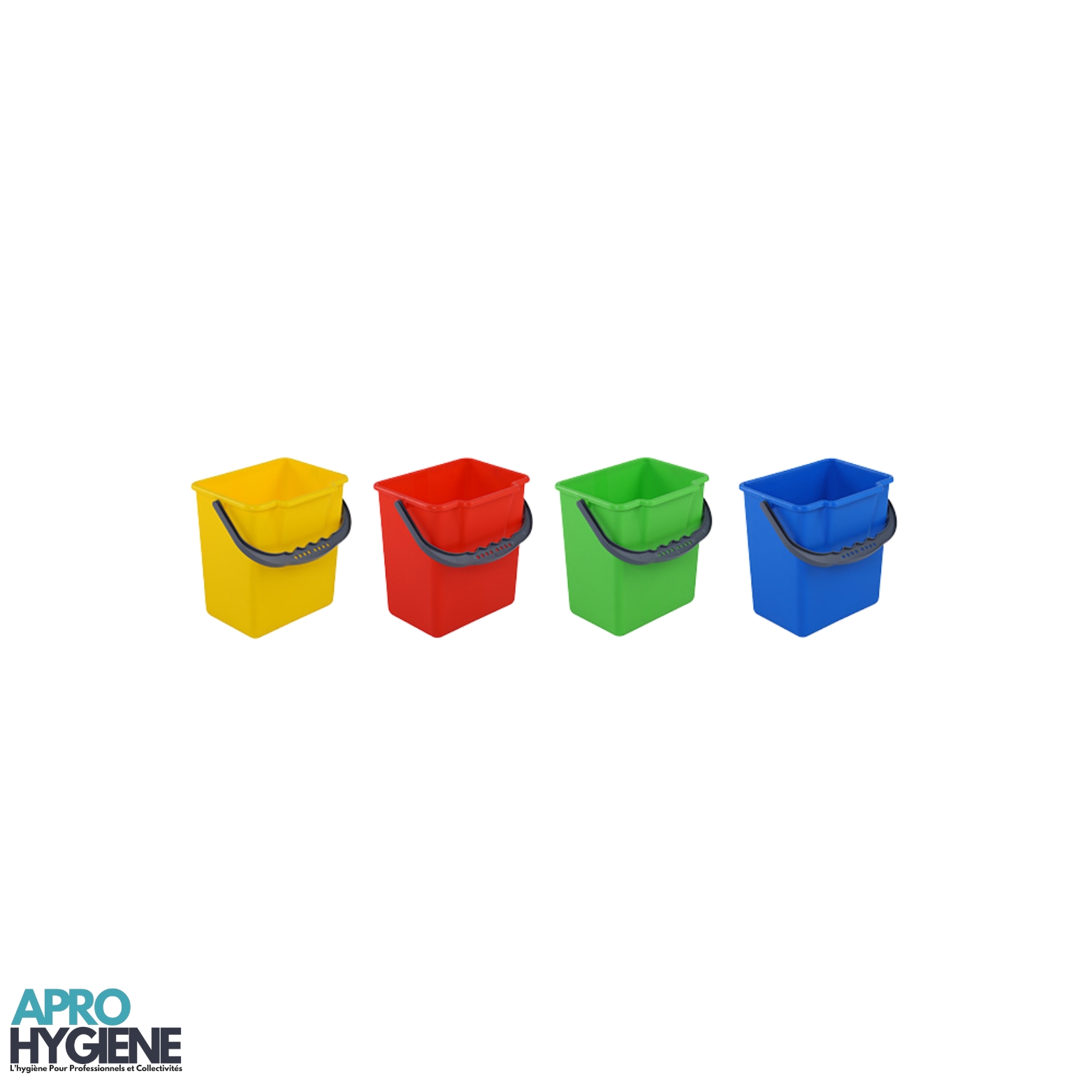 Seau Carré en Plastique 6L couleur Extra
