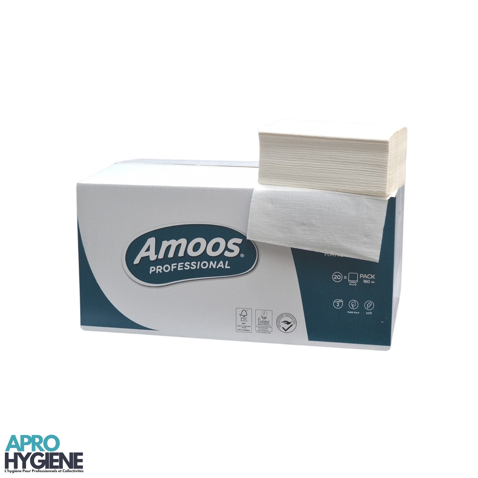 Papier essuie-mains zig zag AMOOS