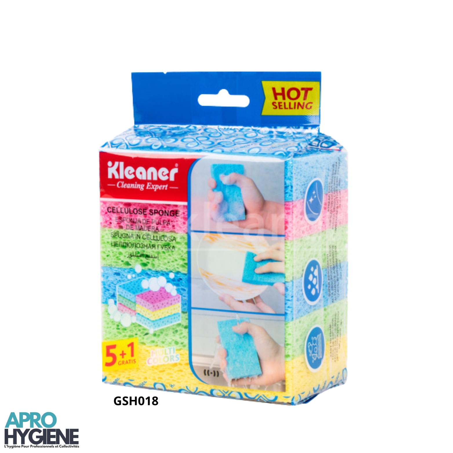 Eponge de Cellulose gsh018 6pcs