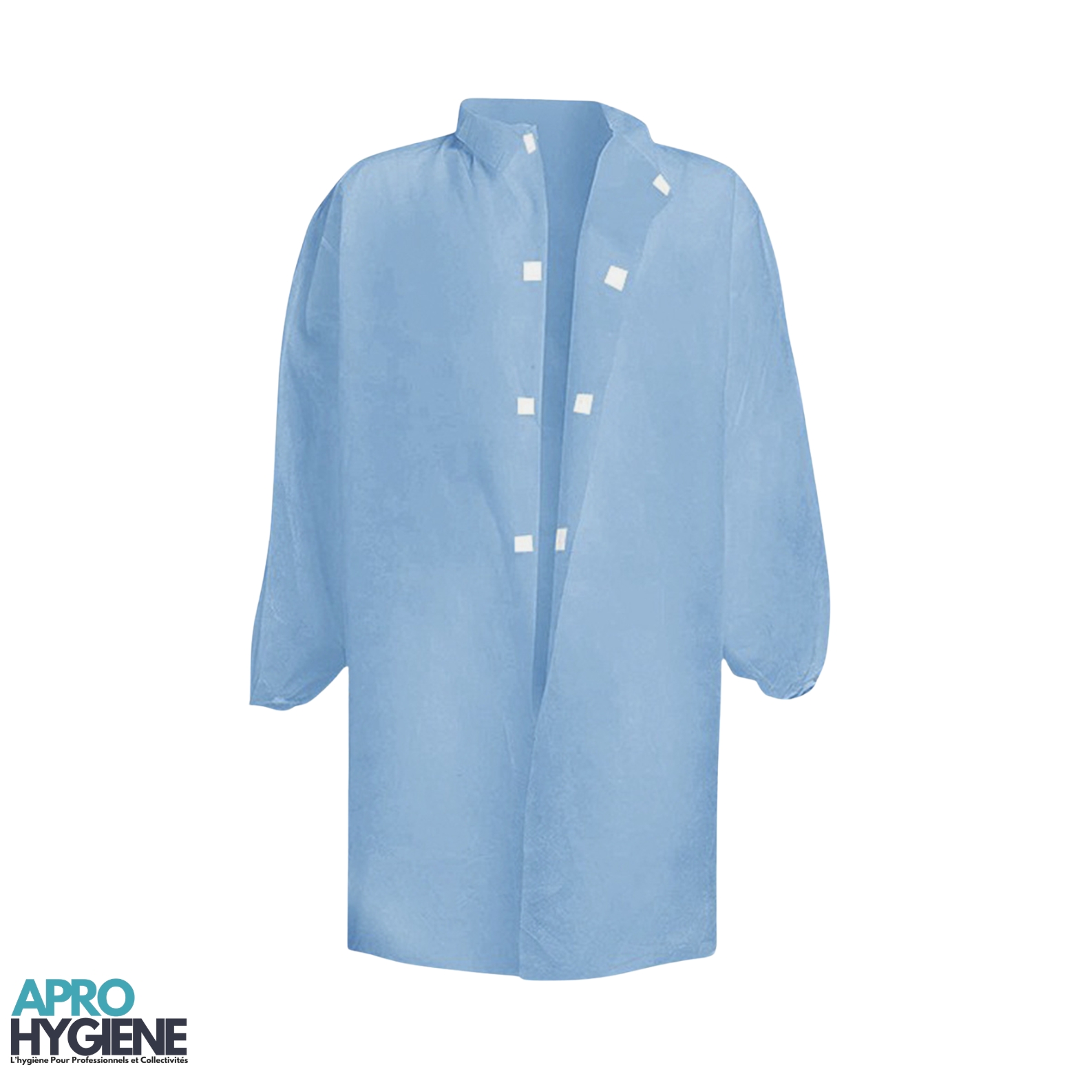 Blouse Jetable en Polypropylène Fermeture Velcro bleu